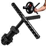 Vorynne Strong Arm Forearm Trainer & Wrist Strengthener, Adjustable Alloy Steel Grip Trainer withnon-slip handle & Clamp, Portable Forearm Exerciser for Home Office Gym