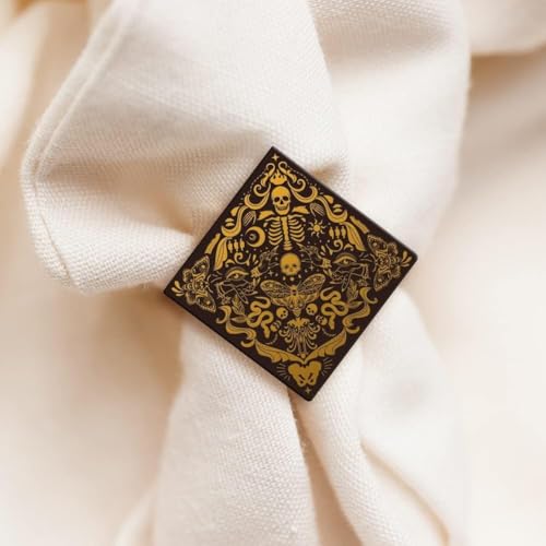 OLYCRAFT 10x12.7 cm Schädel Brokat Ton Schablonen Totenkopf Siebdruck Schablone Nicht Klebend Vintage Muster Ton Siebdruck Wiederverwendbar Mesh Transfer Für Polymer Ton Schmuck Halsketten