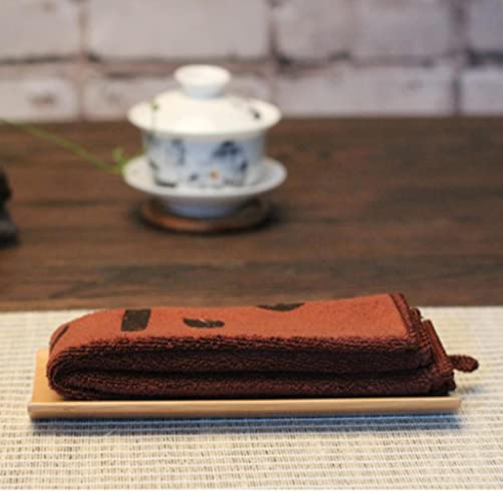 Bamboo Tea Scoop, Kung Fu Tea Holder Pad Coaster