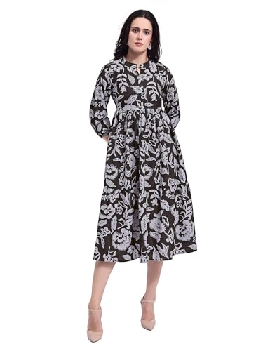Image of PURVAJA Women's Maxi Cotton Blend Dress