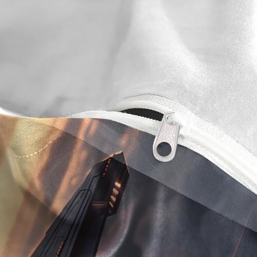 Housse de couette astronaute microfibre douce parure lit 3D premium - 8