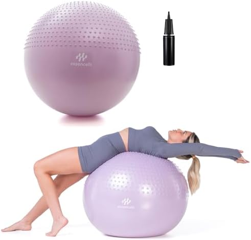 Bola de Ginástica Suíça Yoga Pilates 65cm Tecnologia Anti Estouro...