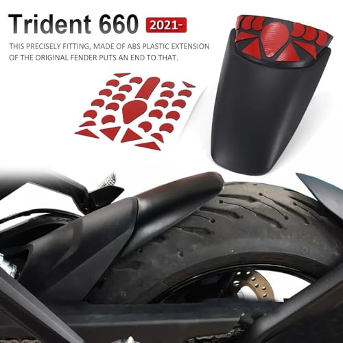 Trident660 garde-boue arrière extension contre la boue du pneu moto