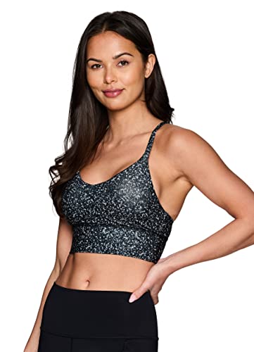 Rbx Active Women's Ventilated Strappy Back Ultra Soft Sports Bra Space Speckle Xl #TOP2