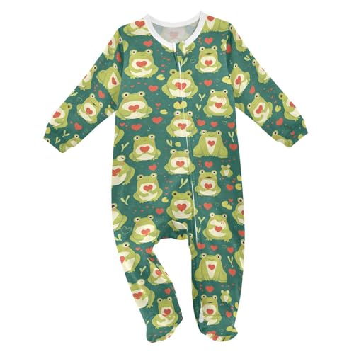 Flowers Pink Cute White Ducks Baby One-Piece Footies Long Sleeve Rompers Pajamas Zip Front Pjs for Boys Girls kids 3M