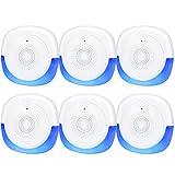 Ultrasonic Pest Repeller 6 Packs, Electronic Plug in Indoor Ultrasonic Pest Repellent, Indoor Pest Control for Mosquitoes, Roaches, Mice, Spiders, Ants, Humans & Pets Safe - Effective Pest Defender