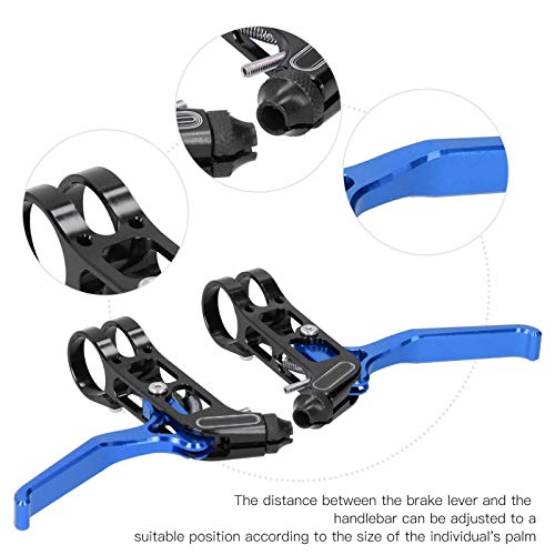 Fishawk Alavancas de freio para bicicleta, alavanca de freio de liga de alumínio, dobrável universal