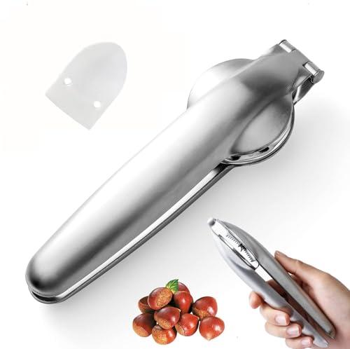 Smdbzda Castaña, Abridor y Cortador de Frutos Secos, Herramientas para Cocina, Cascanueces para Nueces, Avellanas y Otros Frutos Secos