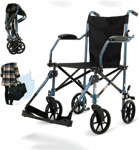 折りたたみ交通旅行用車椅子、高齢者用折りたたみ車椅子超軽量家庭用交通用車椅子