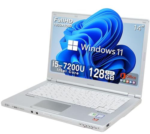 【整備済み品】 パナソニック Let`s note CF-LX6■第7世代Corei5-7200U/14.0型FHD(1920×1080)/Windows11搭載/Office2019/WiFi&Bluetooth/ノートパソコン 在宅勤務 仕事用 学習用