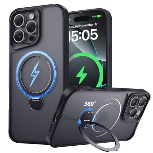 Xitufine Designed for iPhone 16 Pro Case, with 360° Magnetic Stan