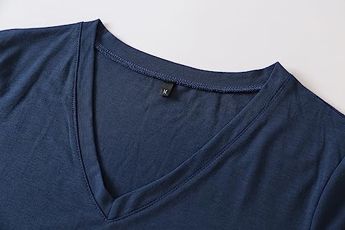 Image of Vozanet Women's Pajamas Set Soft V Neck Sleepwear Top and Capri Pj Lounge Sets Cartoon Heart Shape Cat Nighty Plus Size