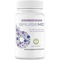 BruiseMD Bromelain 500 mg, Zinc & Vitamin C for Bruises & Swelling, 7-Day | For swelling, inflammation & bruising, 2,400 GDU/g bromelain with zinc & vitamin C, easy-to-swallow capsules, 7-day supply