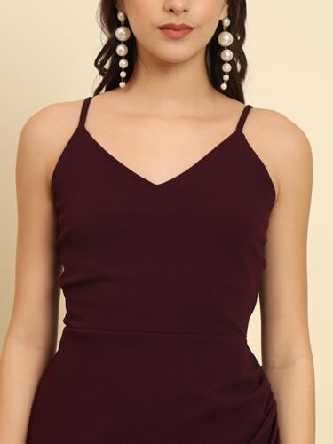Image of Trend Arrest.ed Women's Bodycon Midi Dress | Casual & Night Out Fit | Slim Fit Stretch Fabric