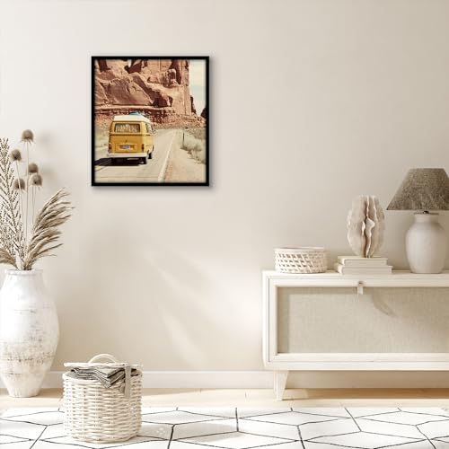 Americanflat 18x20 Picture Frame with Polished Plexiglass - Streamline Collection - Thin Border Picture Frame for Wall Display - Hanging Hardware Included - Black