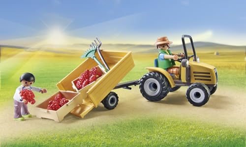 Jeux D'imitation Fermier Avec Tracteur Et Citerne Playmobil La Boite - vue 8