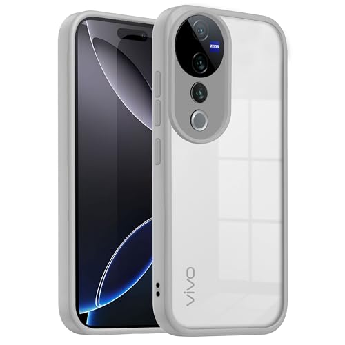 Image of V-TAN Back Cover for Vivo V40, V40 Pro Compatible Case, Transparent Clear, TPU, Camera Protective Shockproof Cover (Gray)