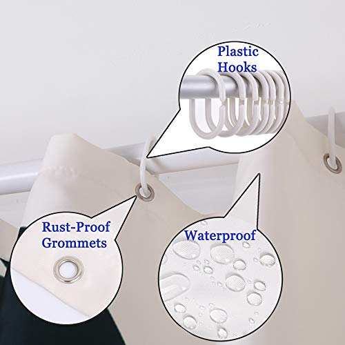 Innopics Shower Curtain Zen Stones Rocks in Peaceful Water Zen Stone Spa Meditation Spiritual Bathroom Curtain Decor Waterproof Polyester Relaxing Bath Curtain Set 72x72 Inch