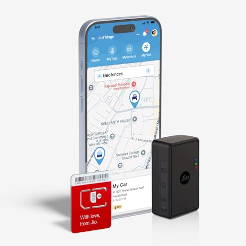 JioFind 4G | Truly Wireless GPS Tracker | Compact Design | Track School Bags, Documents, Luggage,...