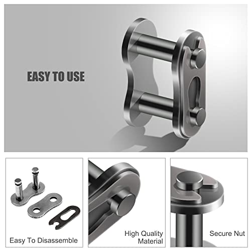 image for AIEX 8pcs #35 Chain Master Links, Steel Alloy Heavy Duty Roller Chain 