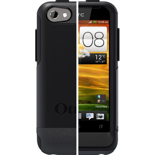 OtterBox 77-20718 Commuter Series Hybrid Case for HTC One V - 1 Pack - Retail Packaging - Black