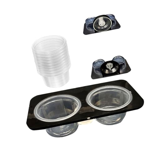 Aquariums Safe Water Feeder Bowl with AntiEscape Design for Fish Tanks Reptiles Enclosures Secure Suction Reptiles Feeder Bowl