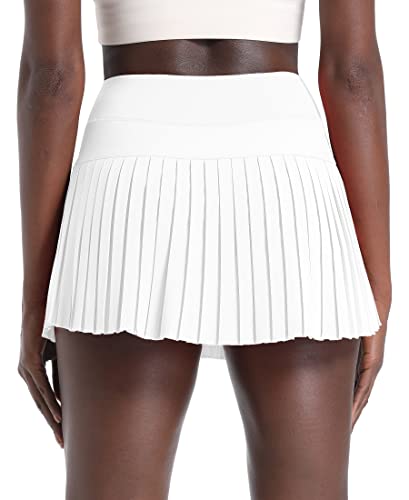 ChinFun Girls' Pleated Tennis Skirts Athletic Golf Skorts Skirts Running Casual School with Shorts & Pocket3