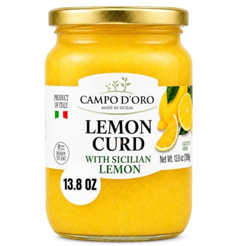 CAMPO D'ORO - Sicilian Lemon Curd, 13.8 oz (390g), Citrus Le...