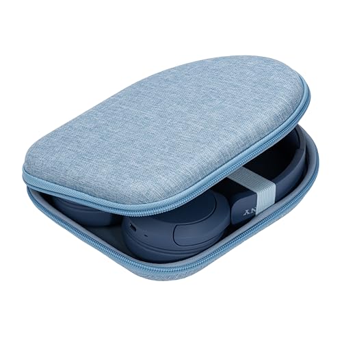 Ginsco Case Compatible with Sony WH-CH520 Wireless Headphones Bluetooth On-Ear Headset with Microphone with JBL Tune 510BT/520BT/500BT Ultra-Slim Hard Shell Case for On Ear Headphones (Light Blue)