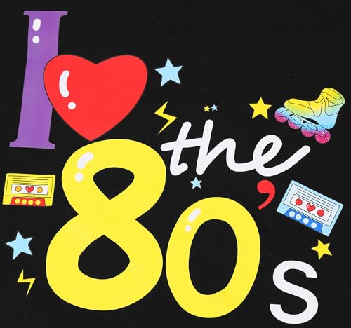 Neilyoshop 80S Costume For Girls 80S Retro Hop Hip Set I Love The 80S Shirts For Halloween Cosplay thumb #3