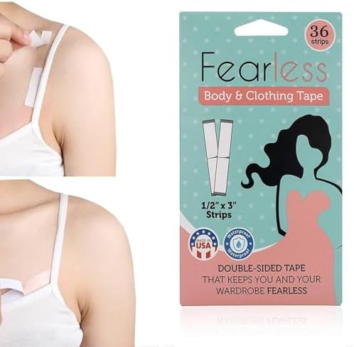 WUBAYI 150pcs Double Sided Body Tape, Clothing Tape, Clear