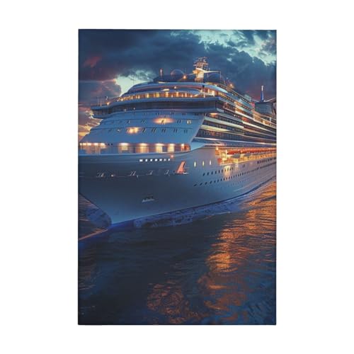 LQXNXHC Canvas Wall Art Prints Aesthetic Poster Canvas Paintings Prints Cruise Ships Pictures ArtWork Office Wall Decor Modern Abstract Wall Art for Living Room Bedroom Home Decor 12x18 inch