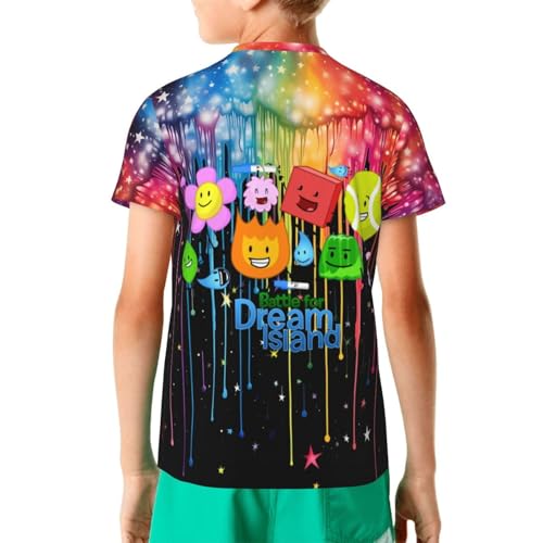 Bfdi-Battle for Dream-Island Kids T-Shirt 3D Printed Graphic T-Shirts Boys and Girls Short Sleeve Shirts for Youth Kids2