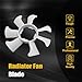GXARTS Radiator Fan Blade FE66-15-140 Compatible With Mazda B2000 B2200 1986-1993 1990 Manual Transmission