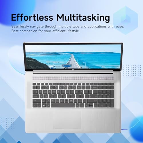 Image of HP Essential 17t Laptop, 17.3 inch HD+ Touchscreen, Intel Core i5-1335U, Webcam, 4GB RAM, 512GB SSD, FP Reader, Backlit KB, HDMI, Wi-Fi 6, Windows 11 Home, Pale Rose Gold