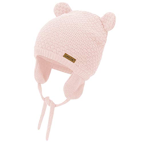 Zando Baby Earflap Beanies Infant Toddler Cute Bear Hat Winter Baby Girls Boys
