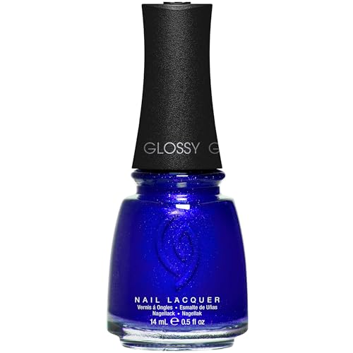 CG Nail Polish Frostbite – Electric Blue Shimmer, Quick Dry,