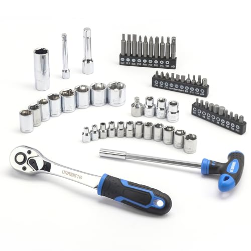 Urasisto YST168 168-Piece Socket Wrench Auto Repair Tool Combination Package Mixed Tool Set Hand Tool Kit With Plastic Toolbox Storage Case thumb #2