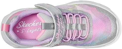 Skechers Kids Twisty Brights 2.0 Sneaker, Silver/Multi, 13 US Unisex Little Kid | Image 1