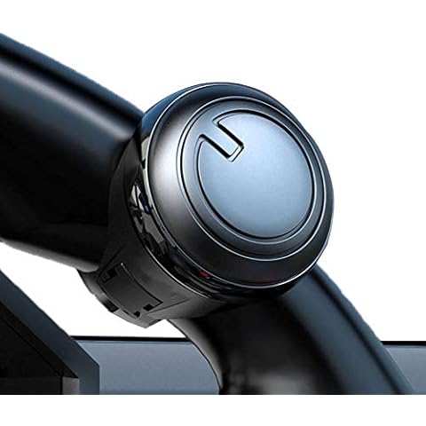auvstar Universal Car Steering Wheel Spinner Knob,Compatible With Any Steering Wheels - Smooth Brodie Suicide Knob for Autos, Tractors, Mowers, Boats - Manoeuver with Ease On Any Vehicle(Black) Cover
