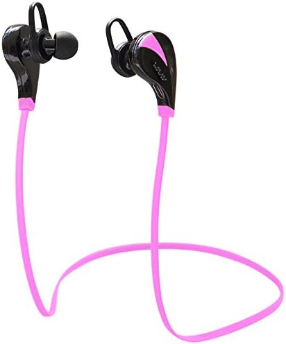 WAAV Runner Wireless Bluetooth Headphones w/Mic [ Sports/Running/Gym/Exercise/Sweatproof ] Earbuds Headset Earphones for iPhone 6, 6 Plus, 5 5c 5s 4 Apple Watch and Android (Pink)
