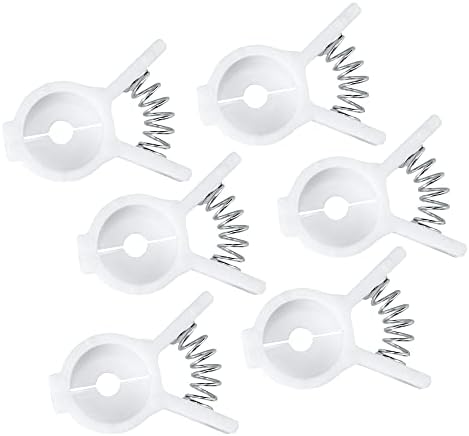Chef Craft Select Plastic Bread and Bagel Clip, 6 Piece Set, White