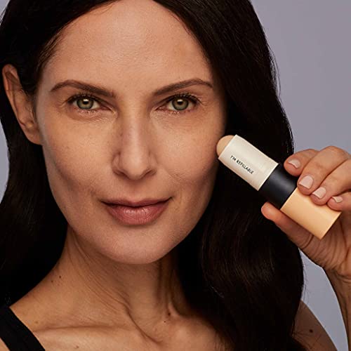 Trestique Foundation Stick, Refillable Foundation Face Stick With Built-In Foundation Sponge, Clean Beauty Medium Coverage Foundation, Sustainable Foundation Makeup #TOP6