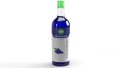 The Tea Planet Blue Raspberry Flavoured Syrup mix for Coffee, Tea, Milkshakes, Ice creams and Speciality Cocktails - 700