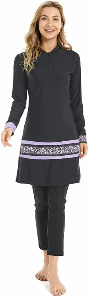 Muslim Swimsuits for Women Long Sleeve Modest Swimwear Burkini Islamic Arabic Swimming Costume Hijab