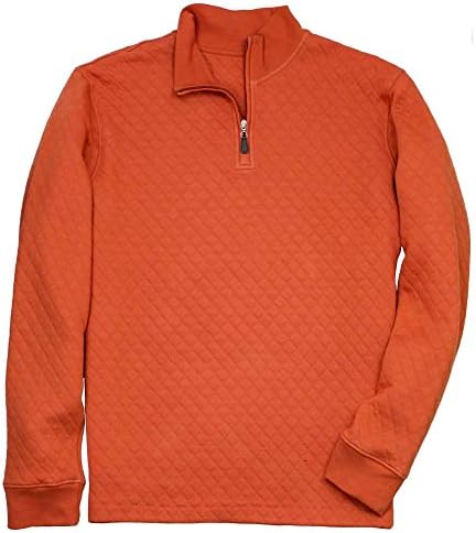 quilted quarter zip men's