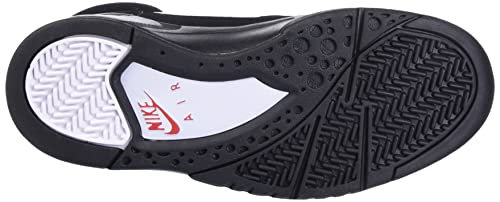 NIKE Men's Sneaker, Black White Varsity Red, 11