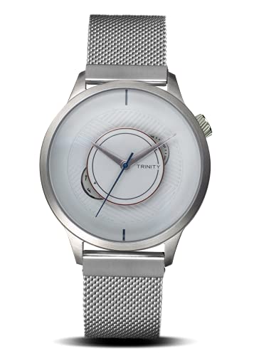 Montre Orbit Series argent brossé avec son bracelet maille élégant