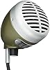 Shure 520DX "Green Bullet" Dynamic Microphone for Blues Harmonica Players, Omnidirectional Pick-up Pattern, Volume Control Knob, Attached Cable with 1/4-inch Plug, Rugged Green/Chrome Die-cast Casing #2