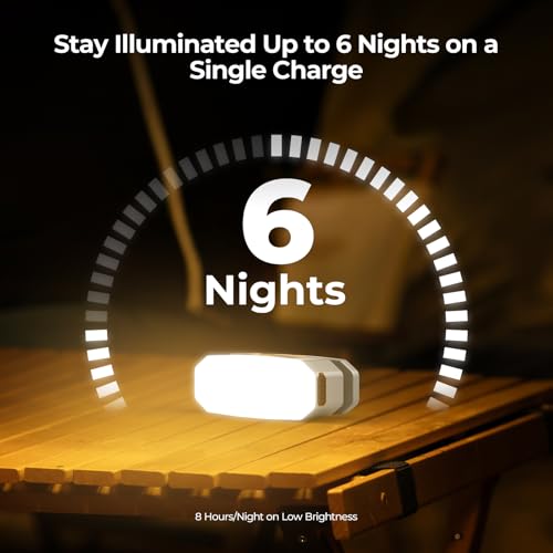 Image of BougeRV Movable Area Light, Rechargeable Camping Lantern, 3200mAh Portable Camping Light, IP65 Waterproof, Camp Lamp for Tent, Power Outages, Emergency, Outdoor(Khaki)